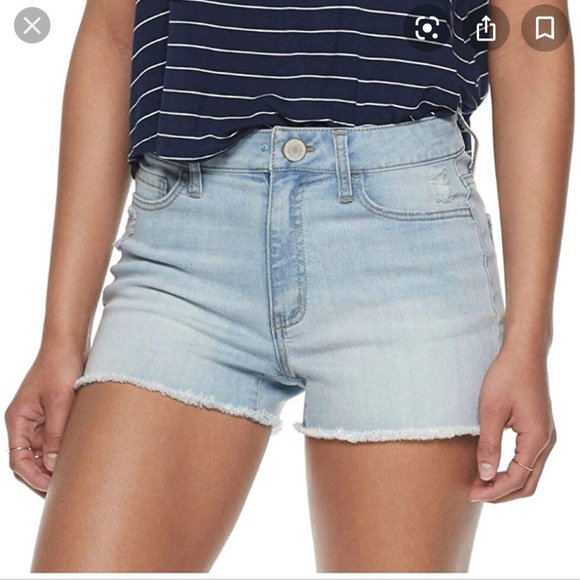 SO Pants - Juniors Denim Shorts